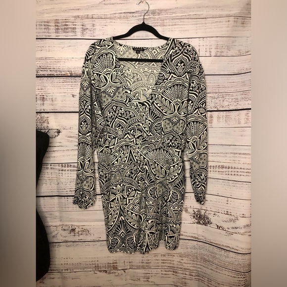 Cotton linen printed romper - Picture 2 of 13